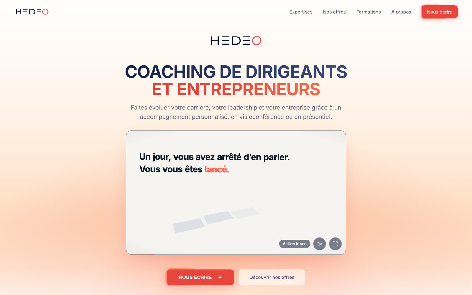 Site web Hedeo conçu par Helion Design