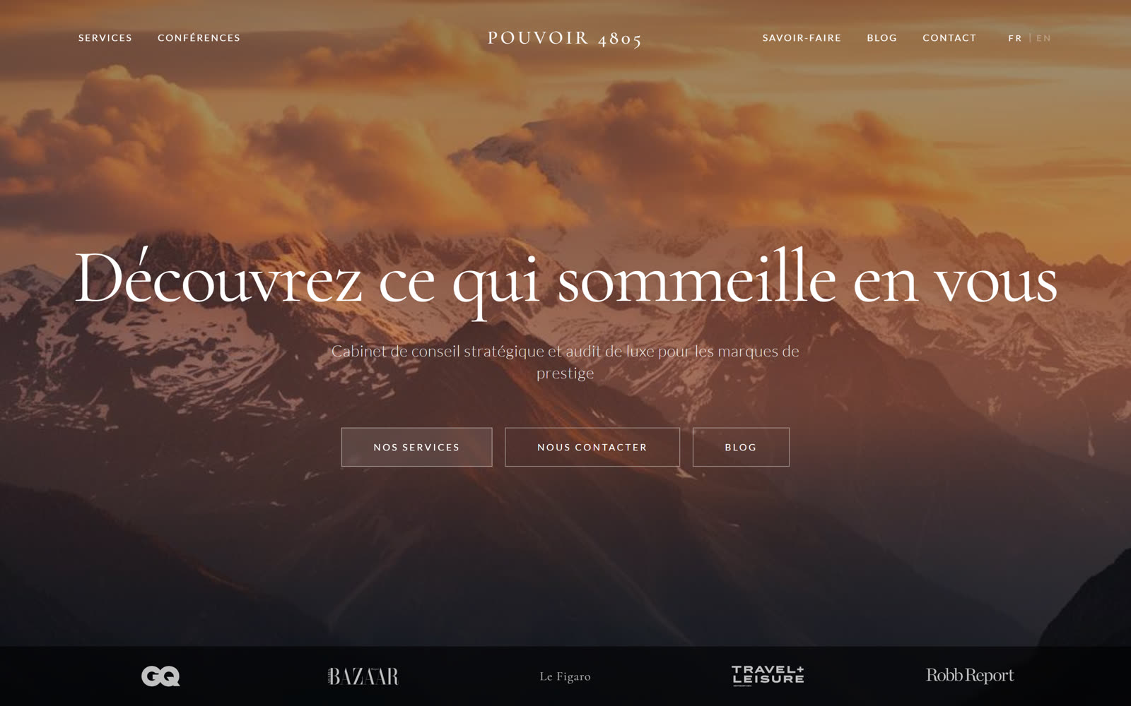 Site web Pouvoir 4805 conçu par Helion Design